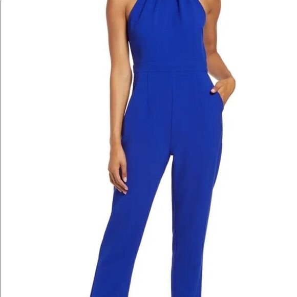 Pleat Mock Neck Jumpsuit JULIA JORDAN - Picture 4 of 7